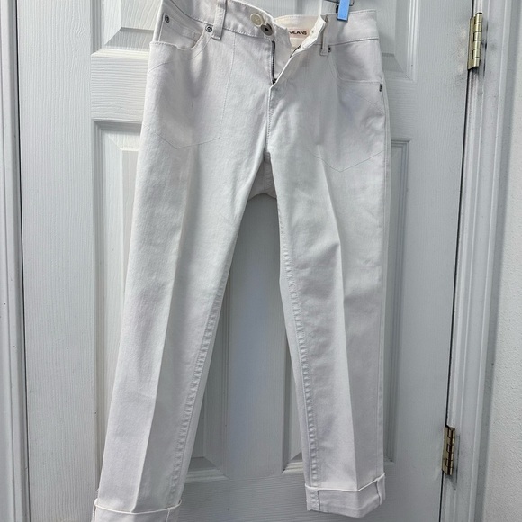 DKNY Stretch Ankle Zipper Pocket Adjustable Casual Jeans - Picture 6 of 8